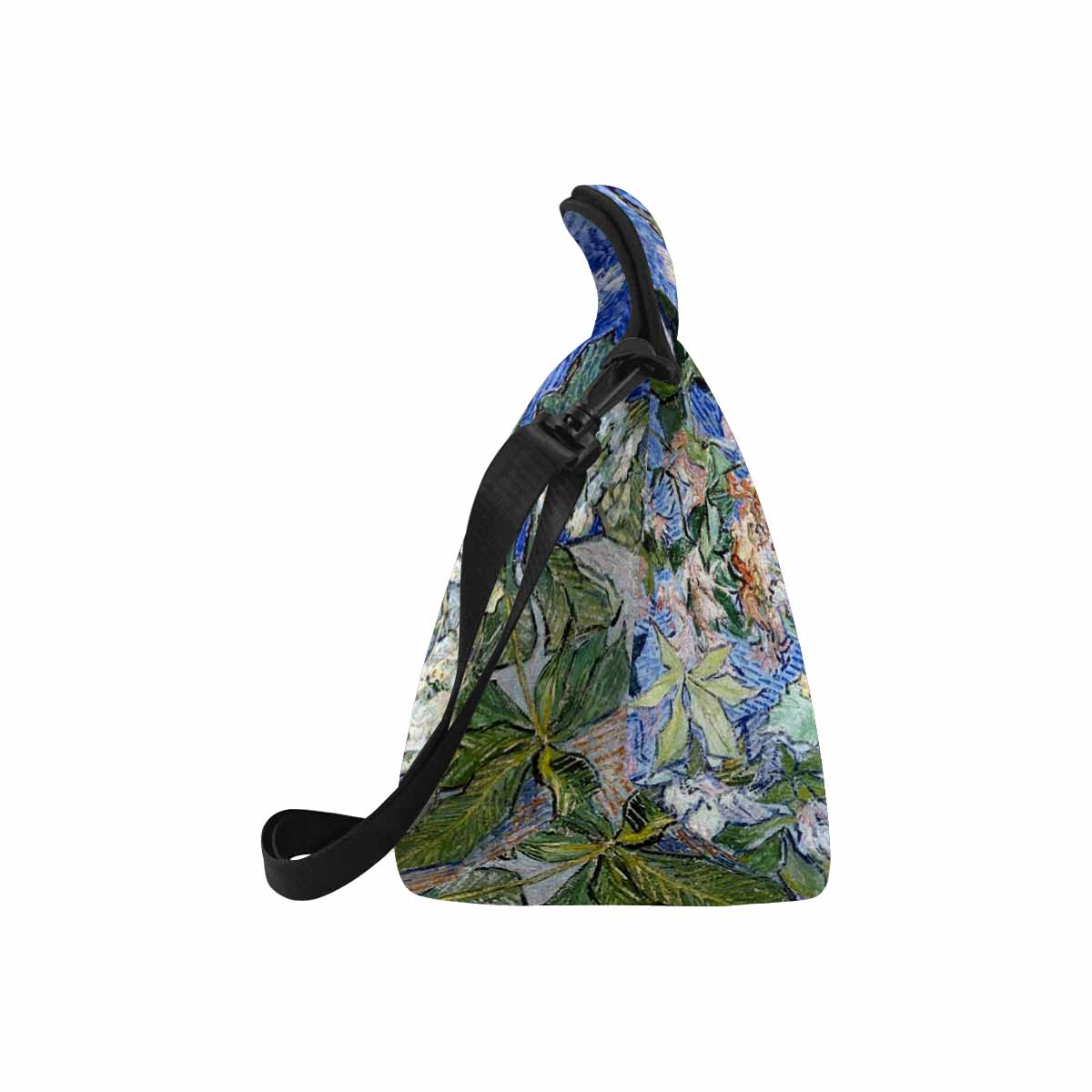 Vintage Floral print insulated lunch bag, Design 04