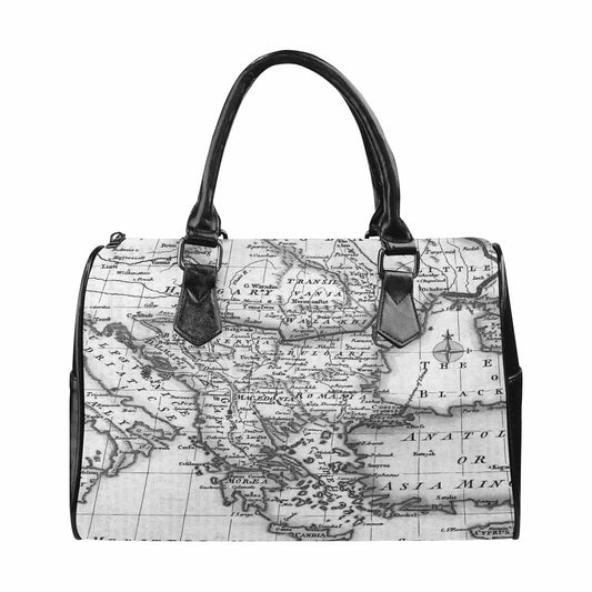 Antique Map design Boston handbag, Model 1695321, Design 20