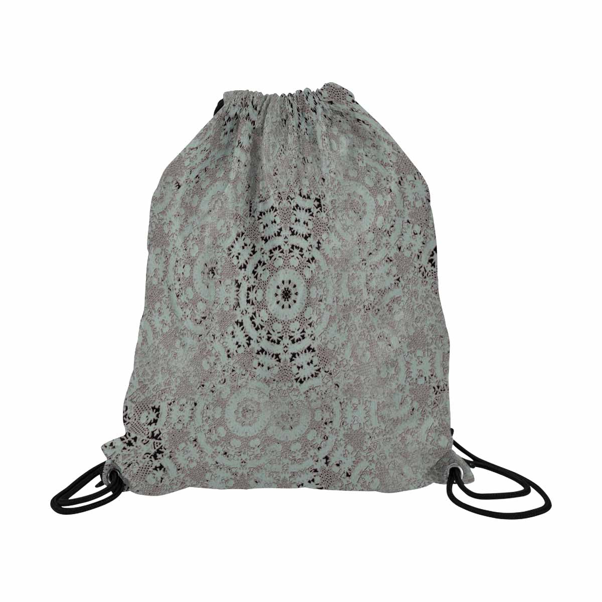 Victorian lace DRAWSTRING BAG, LARGE, design 51