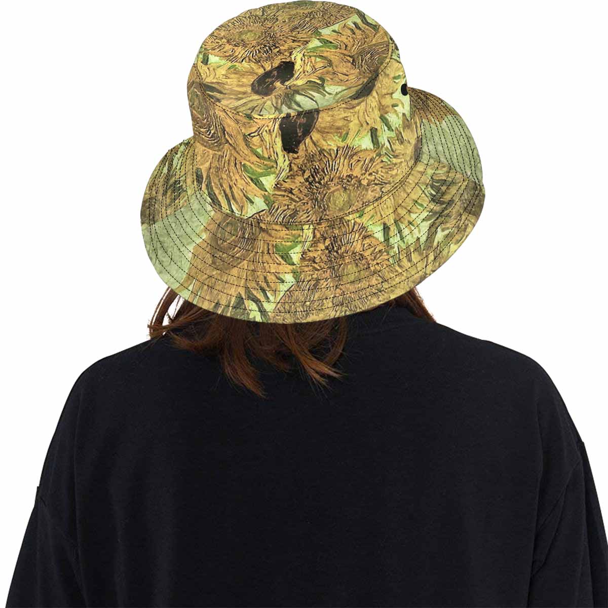 Vintage floral unisex bucket boonie Hat, outdoors hat, Design 48x