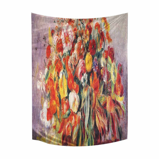 Vintage floral TAPESTRY, LARGE 60 x 80 in, Vertical, Design 19