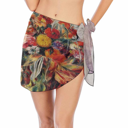 Vintage floral, beach sarong, beach coverup, swim wear, Design 19