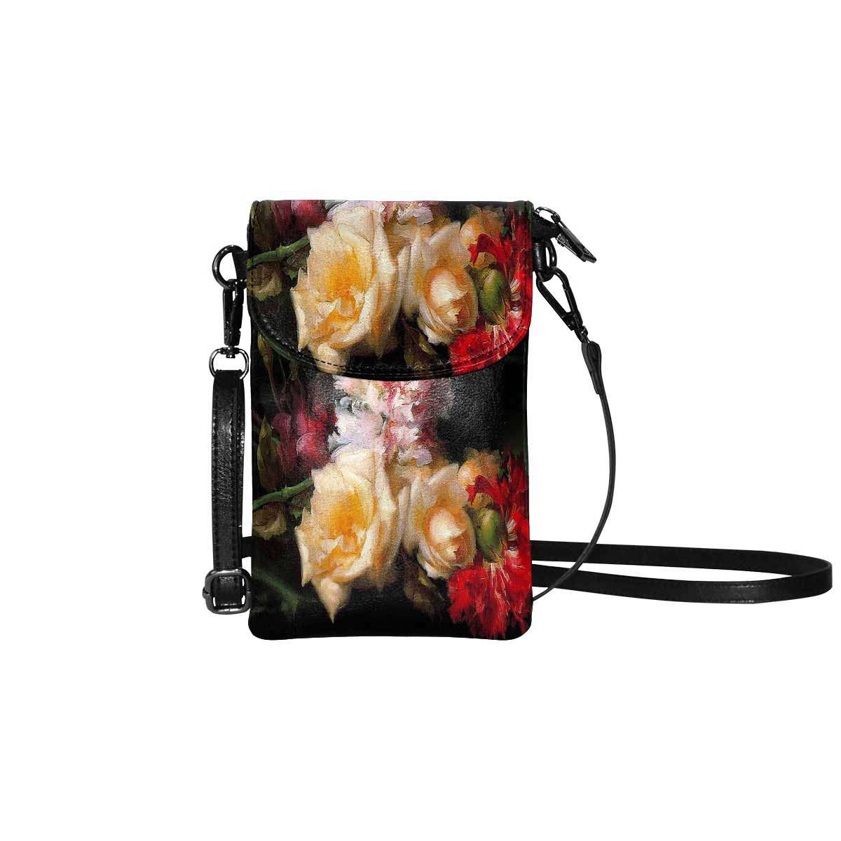 Vintage Floral cell phone purse, mobile purse, Design 30