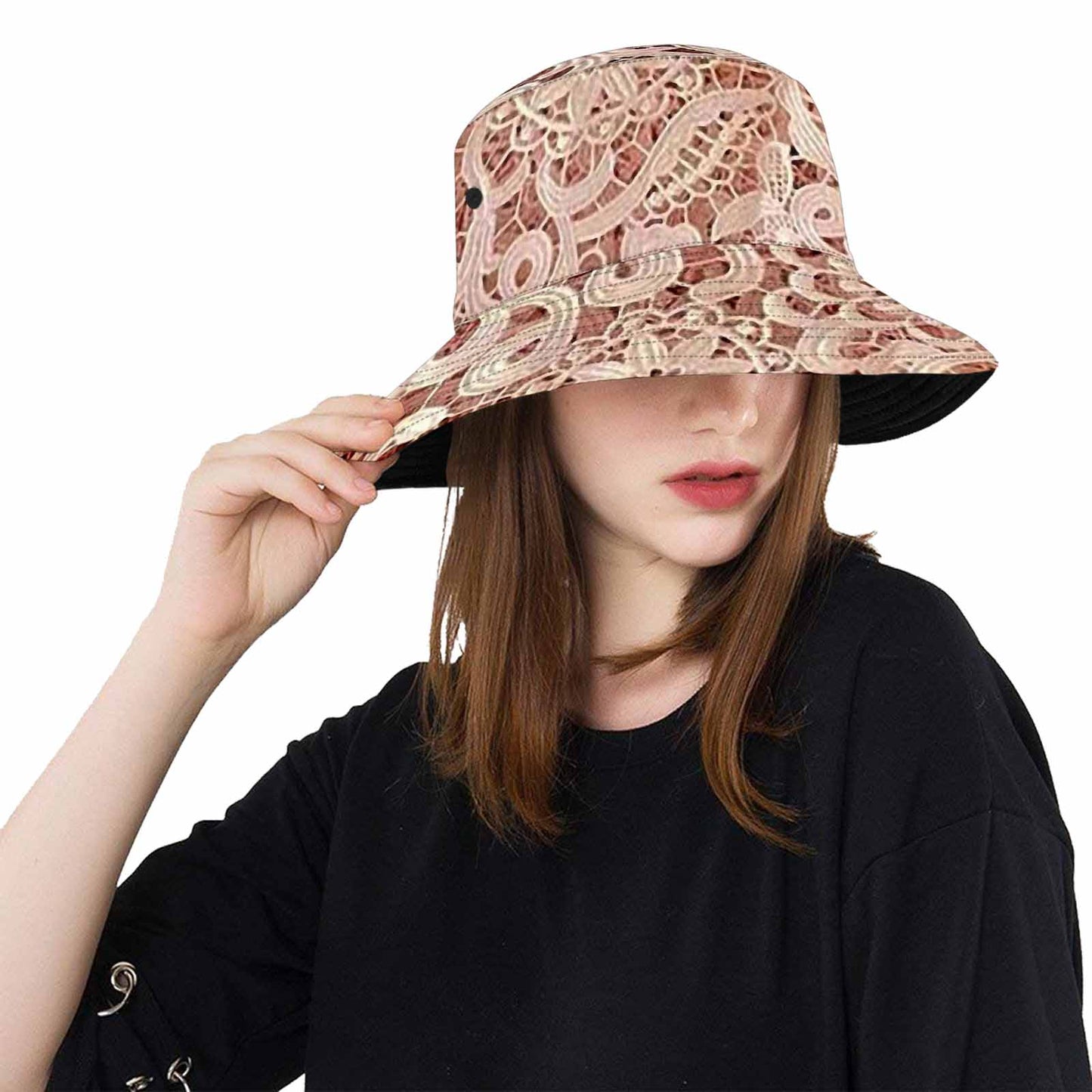 Victorian lace Bucket Hat, outdoors hat, design 11