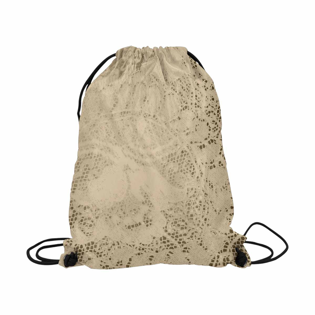 Victorian lace DRAWSTRING BAG, LARGE, design 26