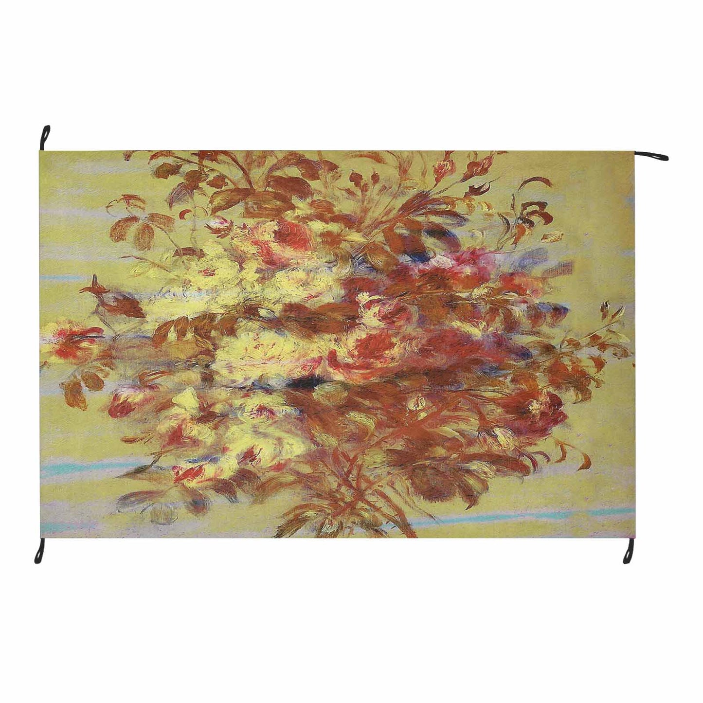 Vintage Floral waterproof picnic mat, 81 x 55in, Design 11