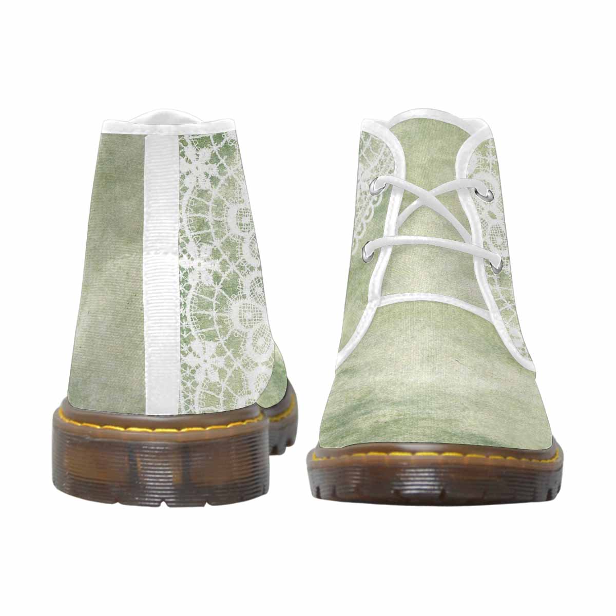 Lace Print, Cute comfy womens Chukka boots, design 42