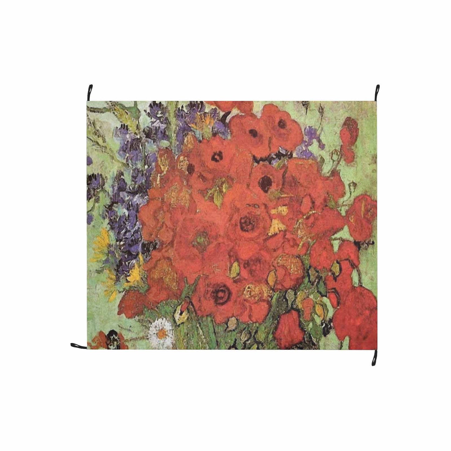 Vintage Floral waterproof picnic mat, 61 x 55in, Design 47