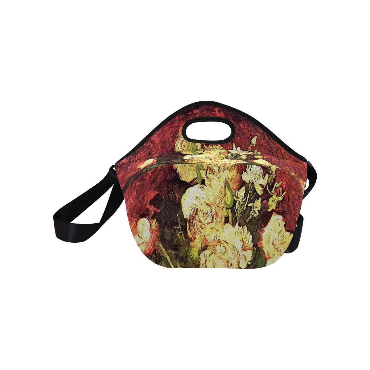 Vintage Floral print insulated lunch bag, Design 27