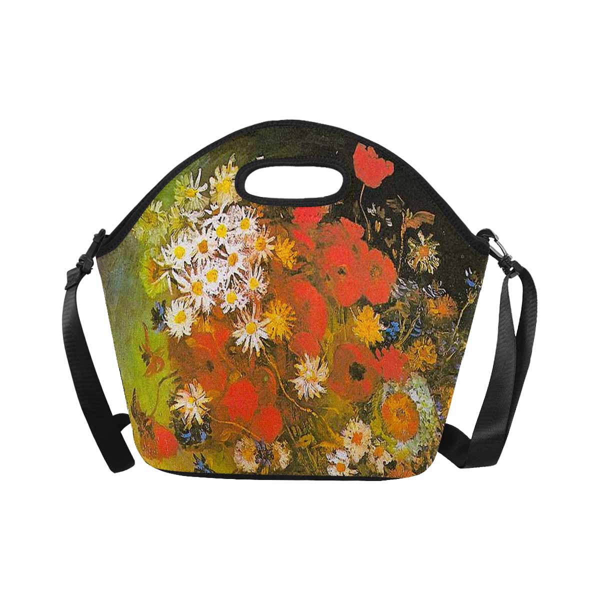 Vintage Floral print insulated lunch bag, Design 60