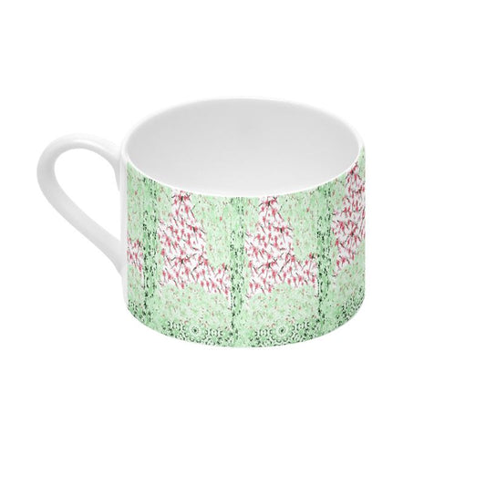 printed cup & saucer lace