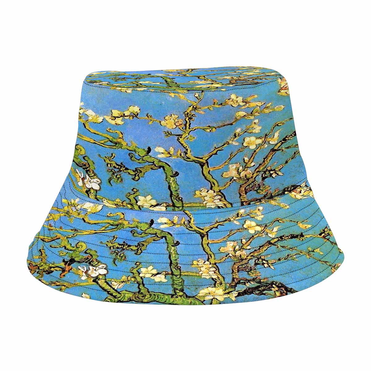 Vintage floral unisex bucket boonie Hat, outdoors hat, Design 20