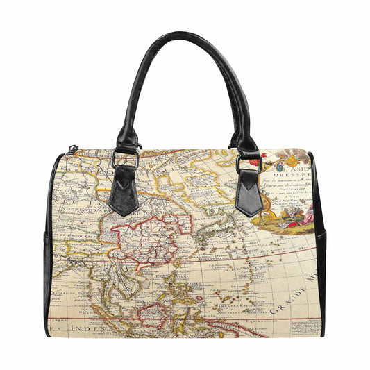 Antique Map design Boston handbag, Model 1695321, Design 10