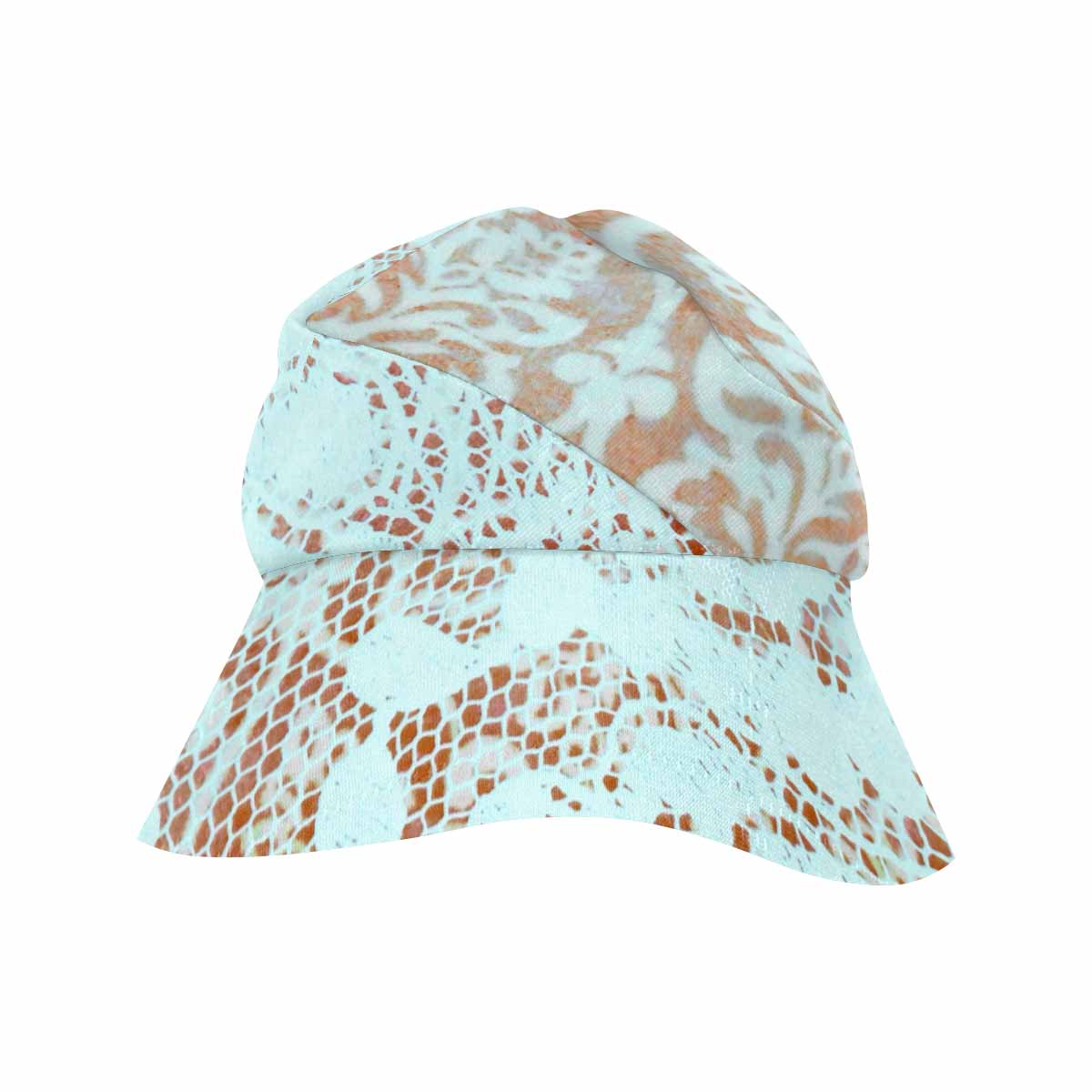 Victorian lace print, wide brim sunvisor Hat, outdoors hat, design 23