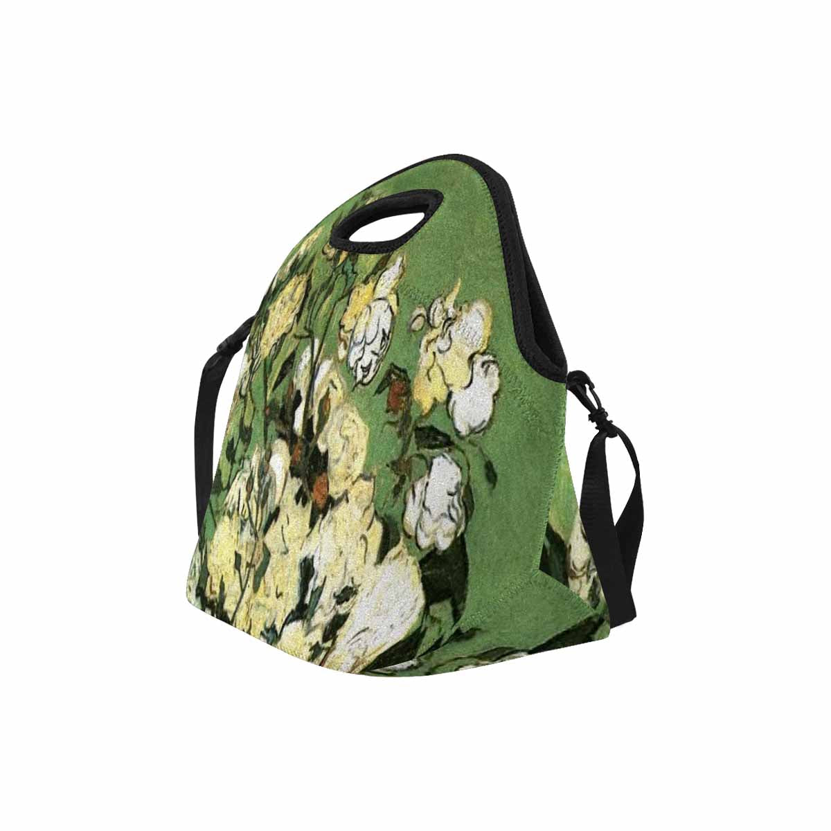 Vintage Floral print insulated lunch bag, Design 55