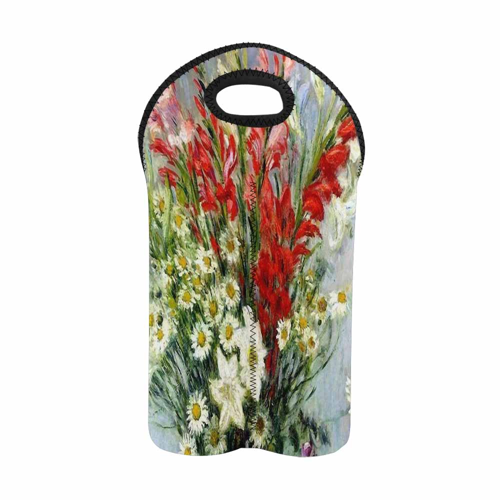 Vintage floral 2 bottle wine bag, Design 43