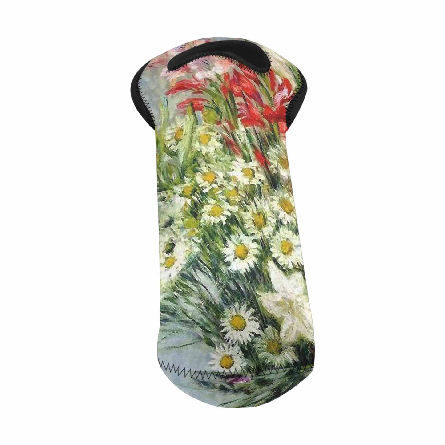 Vintage floral 1 bottle wine bag, Design 43