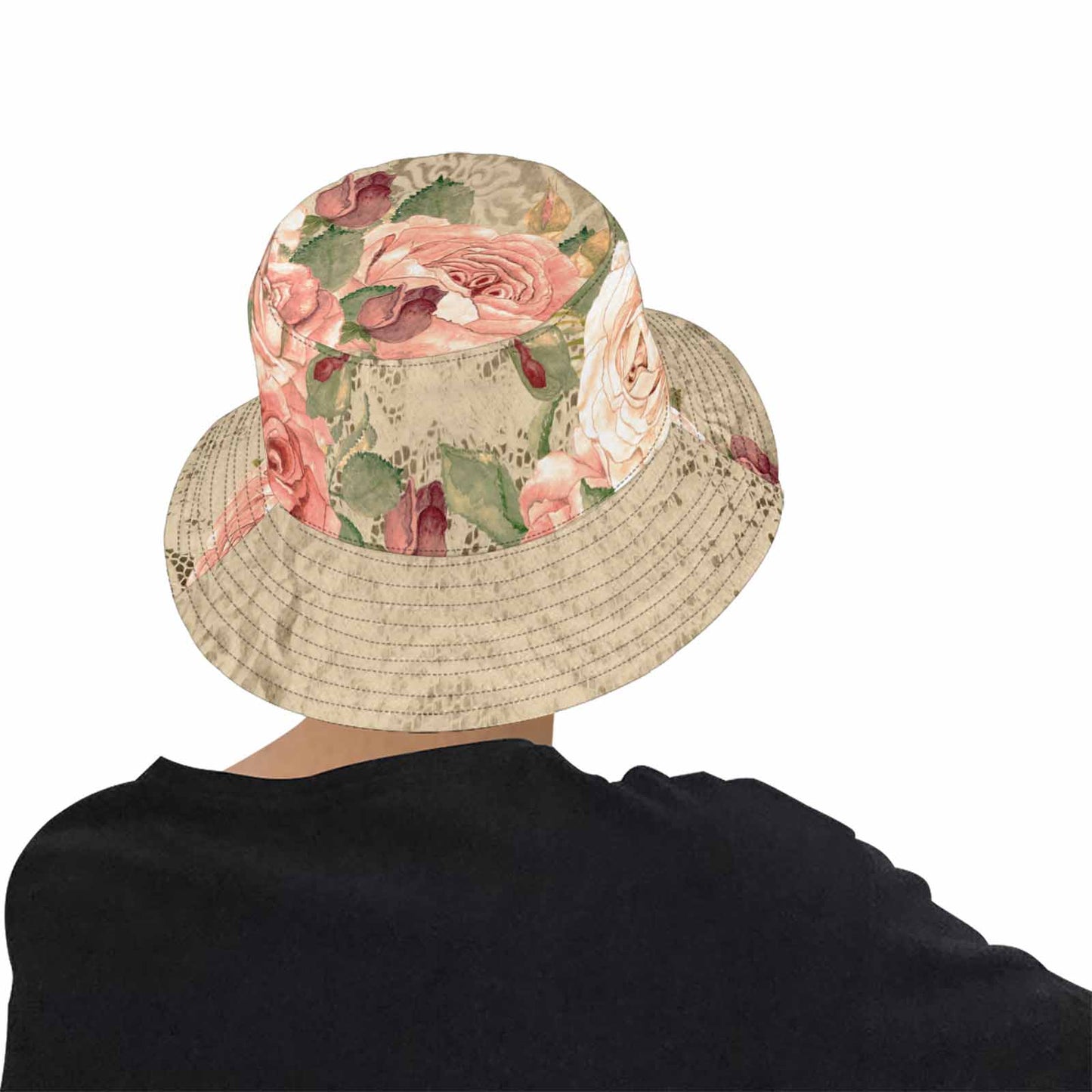 Victorian lace Bucket Hat, outdoors hat, design 25