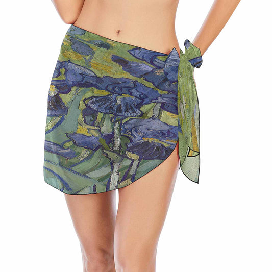 Vintage floral, beach sarong, beach coverup, swim wear, Design 40