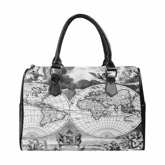 Antique Map design Boston handbag, Model 1695321, Design 17