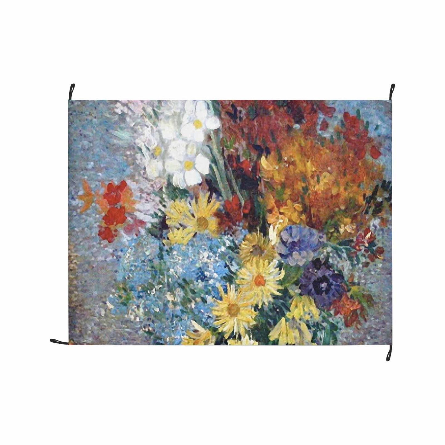 Vintage Floral waterproof picnic mat, 69 x 55in, Design 41