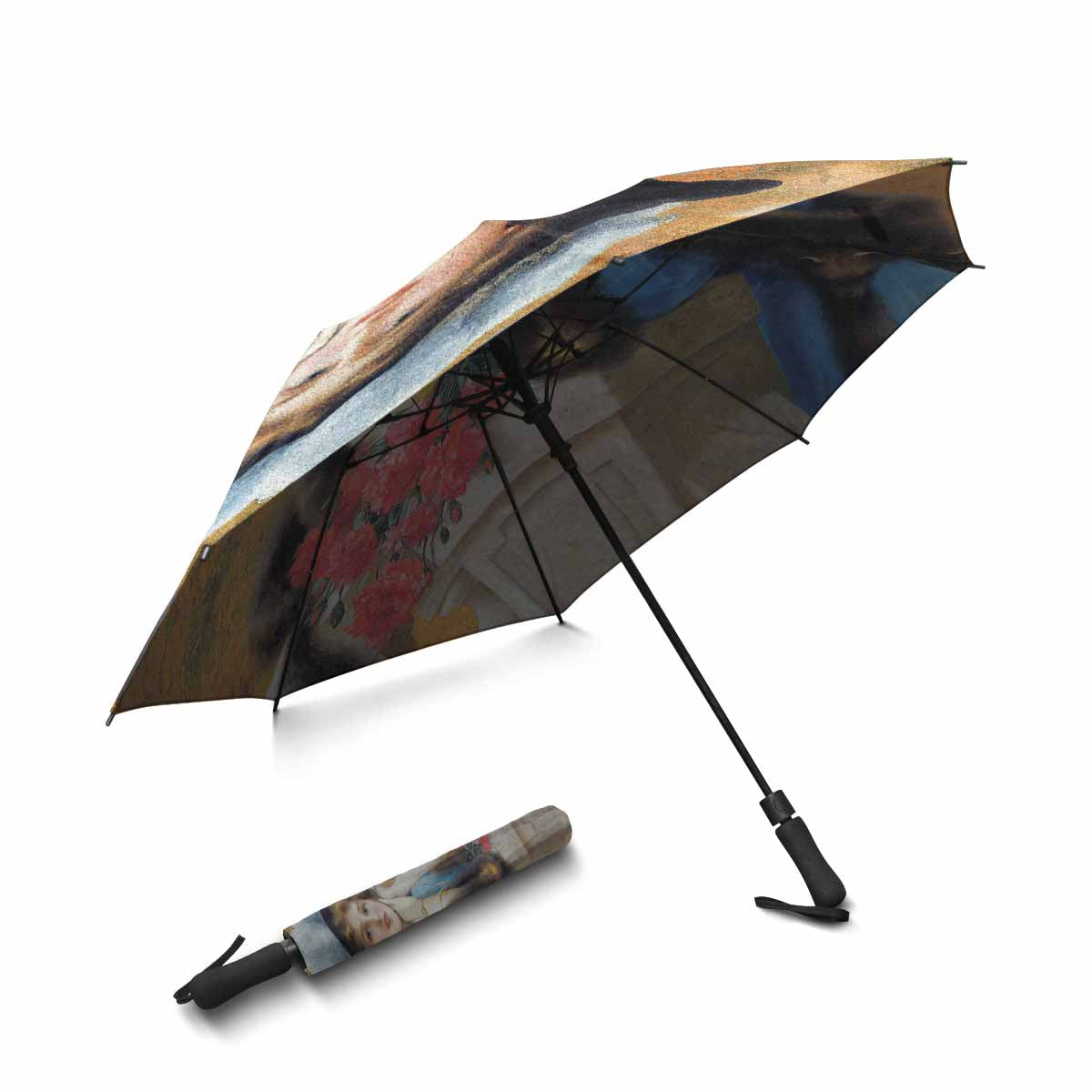 Victorian Lady Design UMBRELLA, CARNATIONS ARE FOR LOVE U05-C20