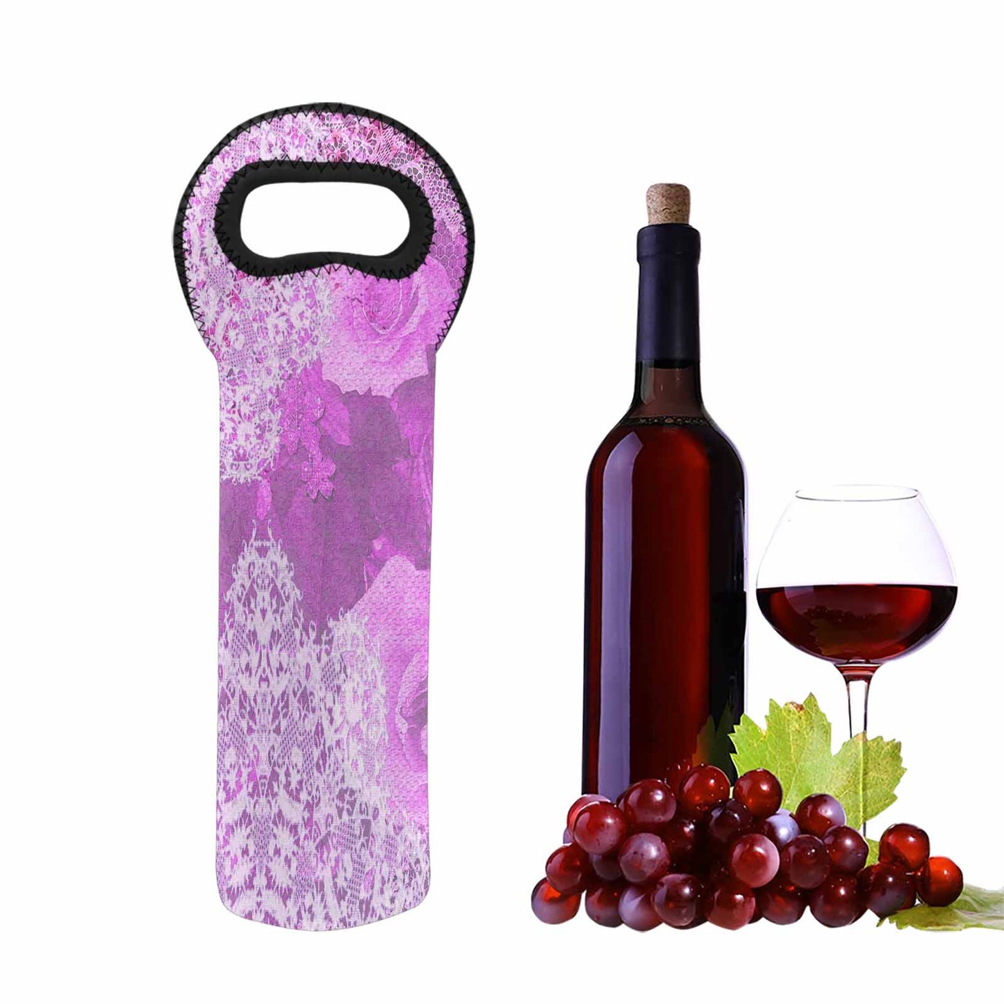 Victorian Lace 1 bottle wine bag, design 03