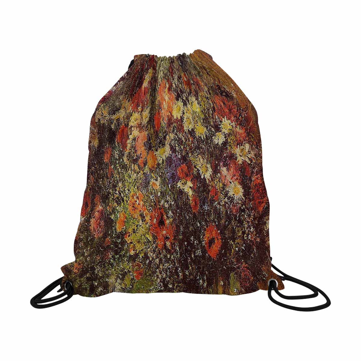 Vintage Floral print, DRAWSTRING BAG, LARGE, Design 24