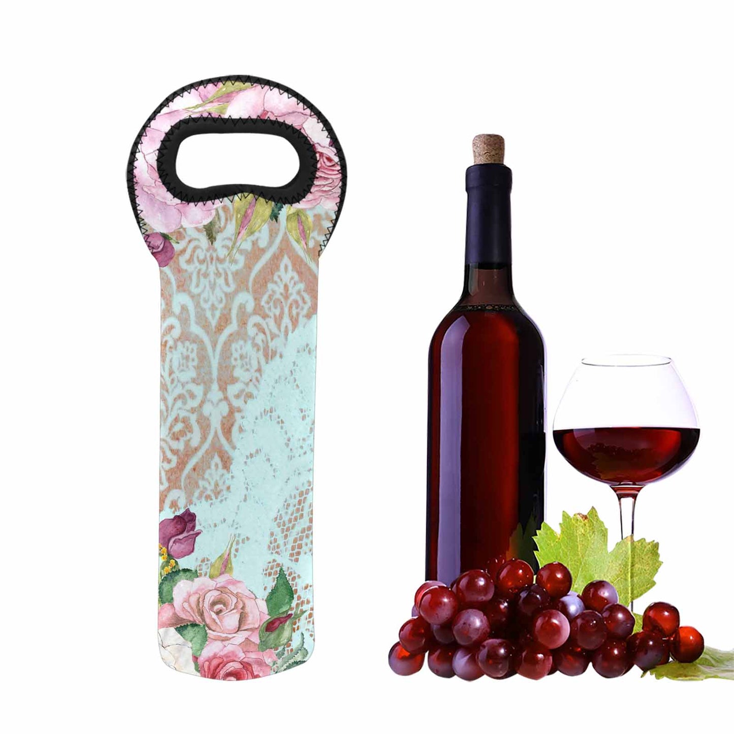 Victorian Lace 1 bottle wine bag, design 24