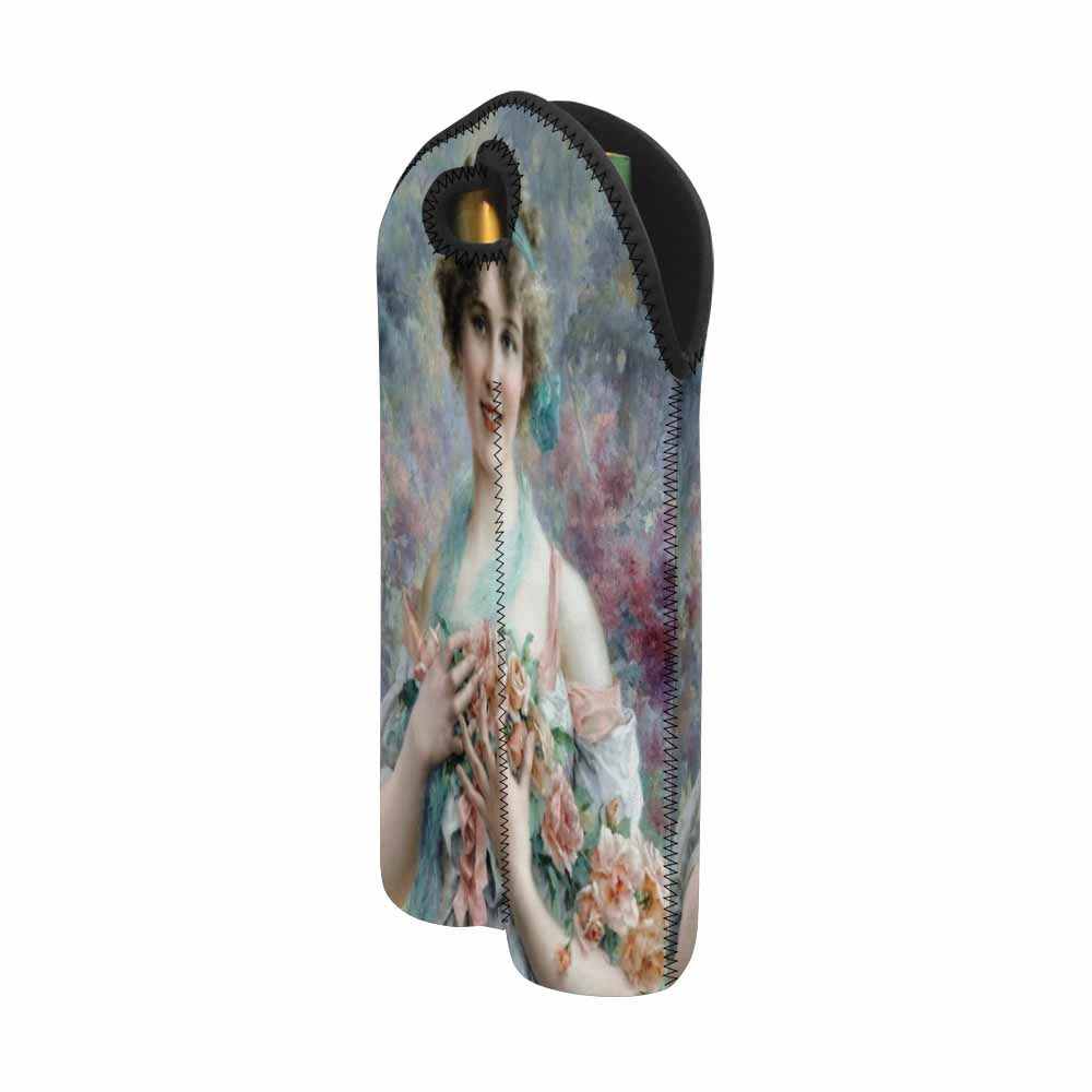 Victorian lady design 2 Bottle wine bag, The Rose Girl