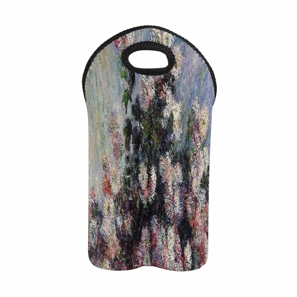 Vintage floral 2 bottle wine bag, Design 44