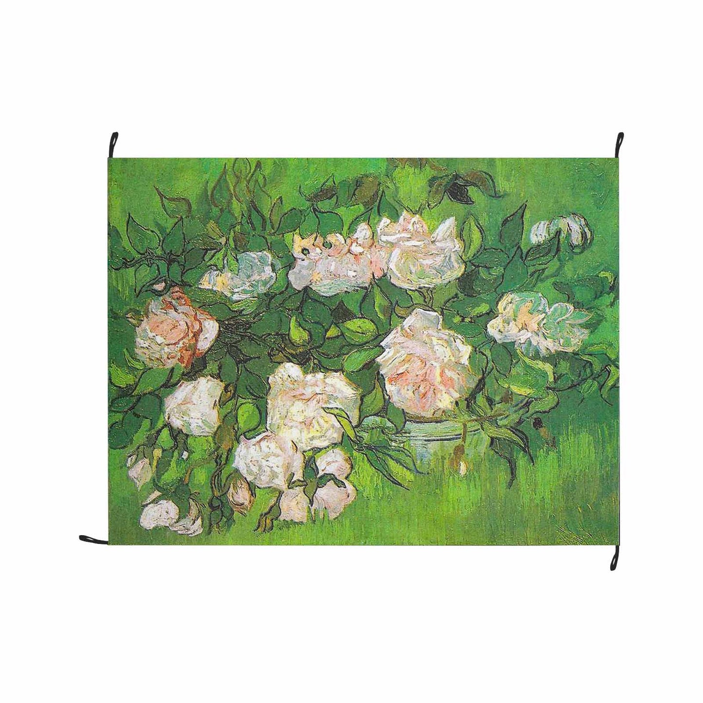 Vintage Floral waterproof picnic mat, 69 x 55in, Design 06