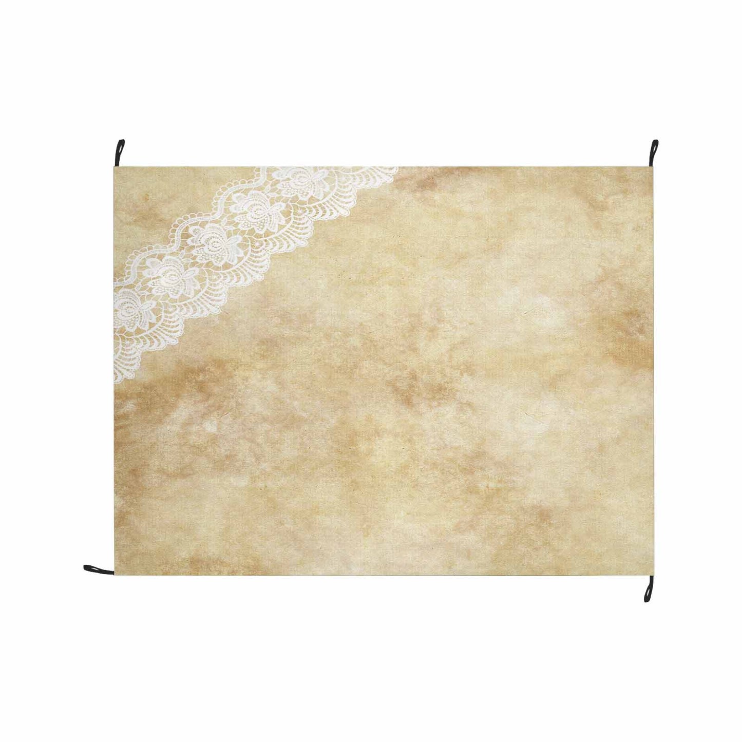 Victorian lace print waterproof picnic mat, 69 x 55in, design 29