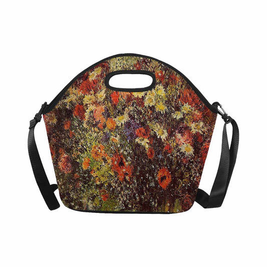 Vintage Floral print insulated lunch bag, Design 24