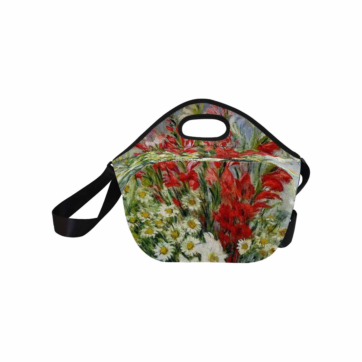 Vintage Floral print insulated lunch bag, Design 43