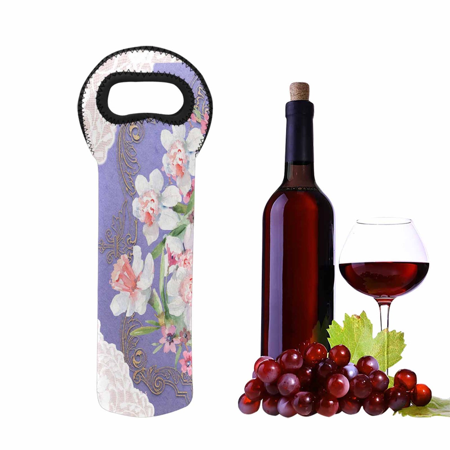 Victorian Lace 1 bottle wine bag, design 47