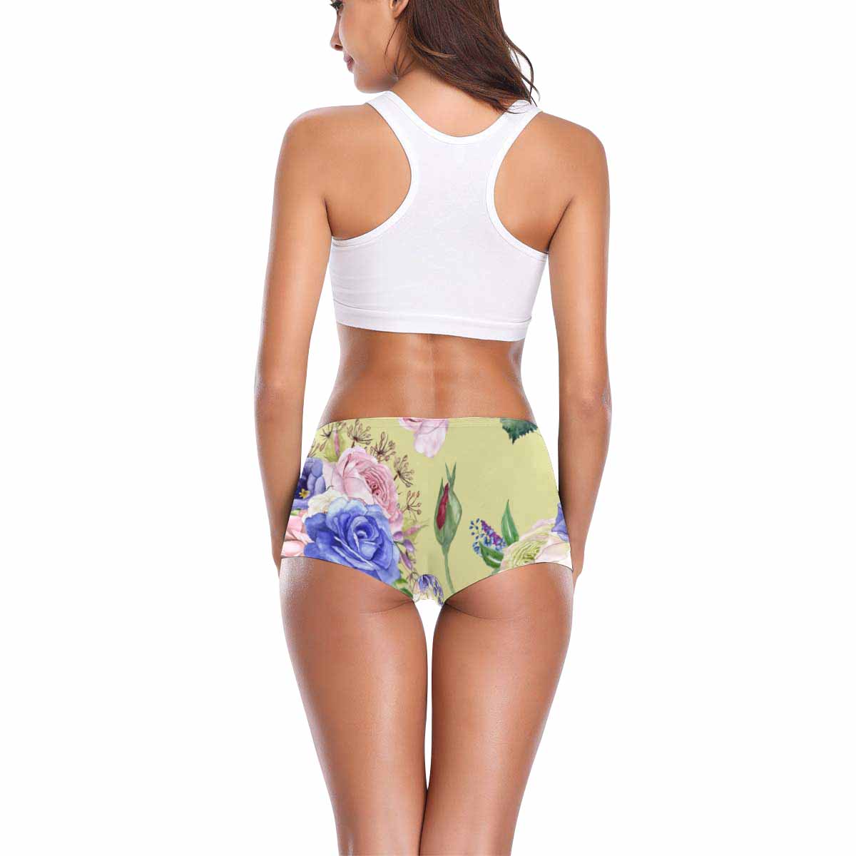 Floral 2, boyshorts, daisy dukes, pum pum shorts, panties, design 61