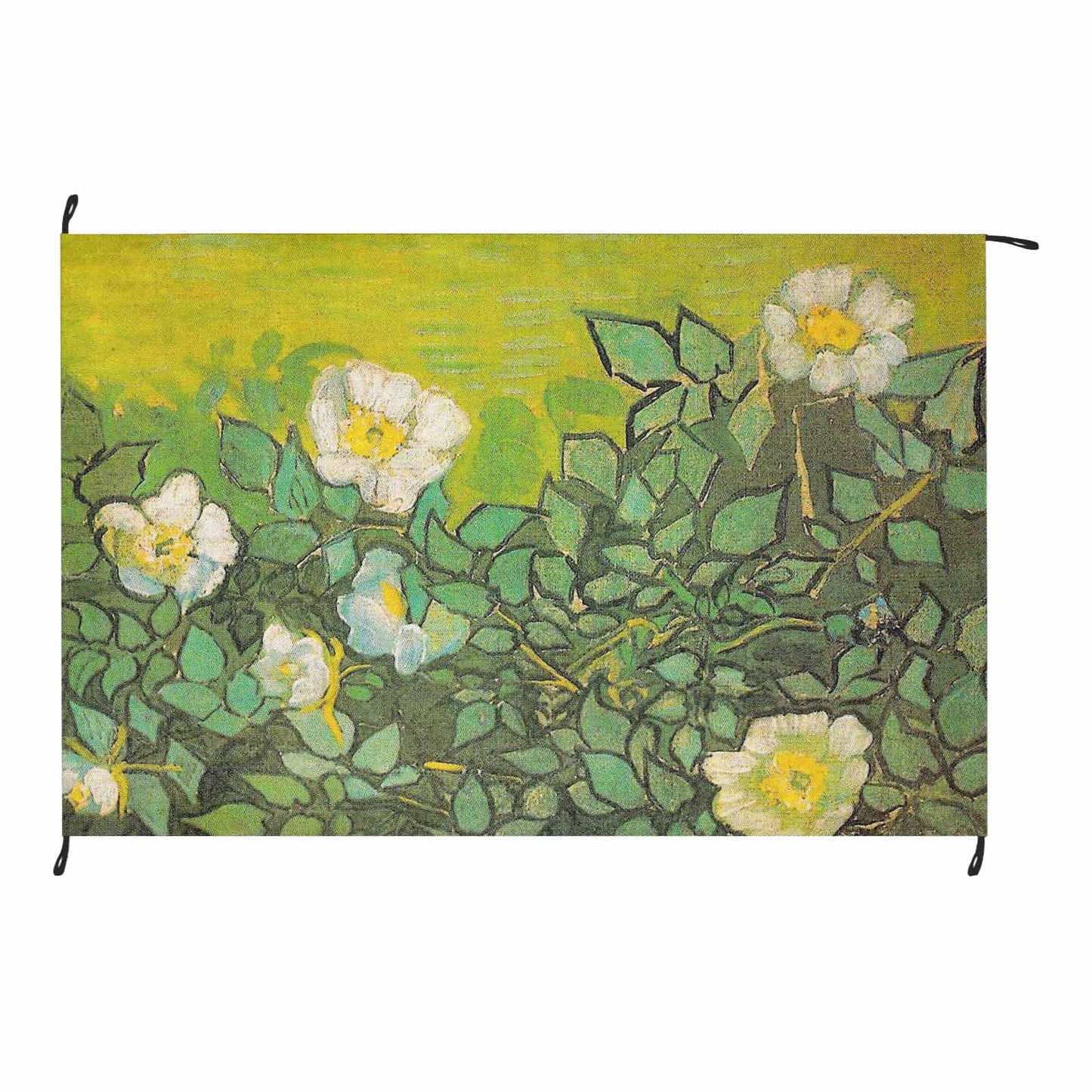 Vintage Floral waterproof picnic mat, 81 x 55in, Design 01