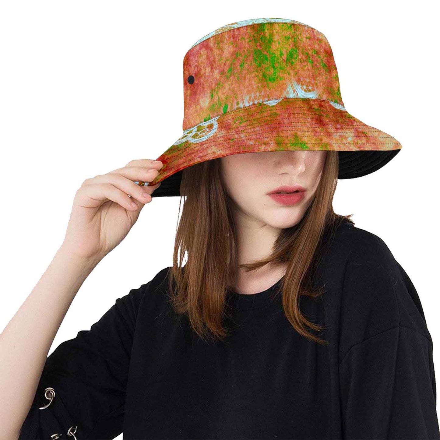 Victorian lace Bucket Hat, outdoors hat, design 31
