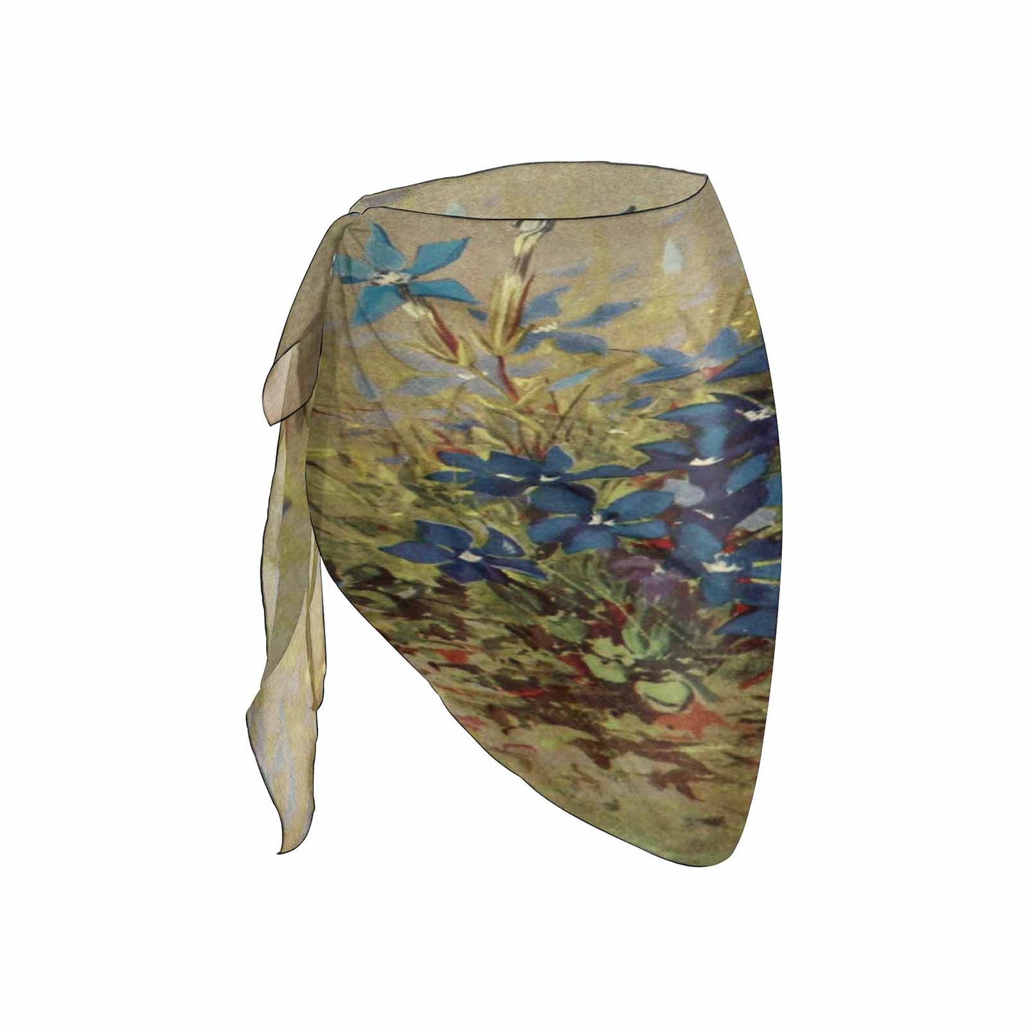 Vintage floral, beach sarong, beach coverup, swim wear, Design 39