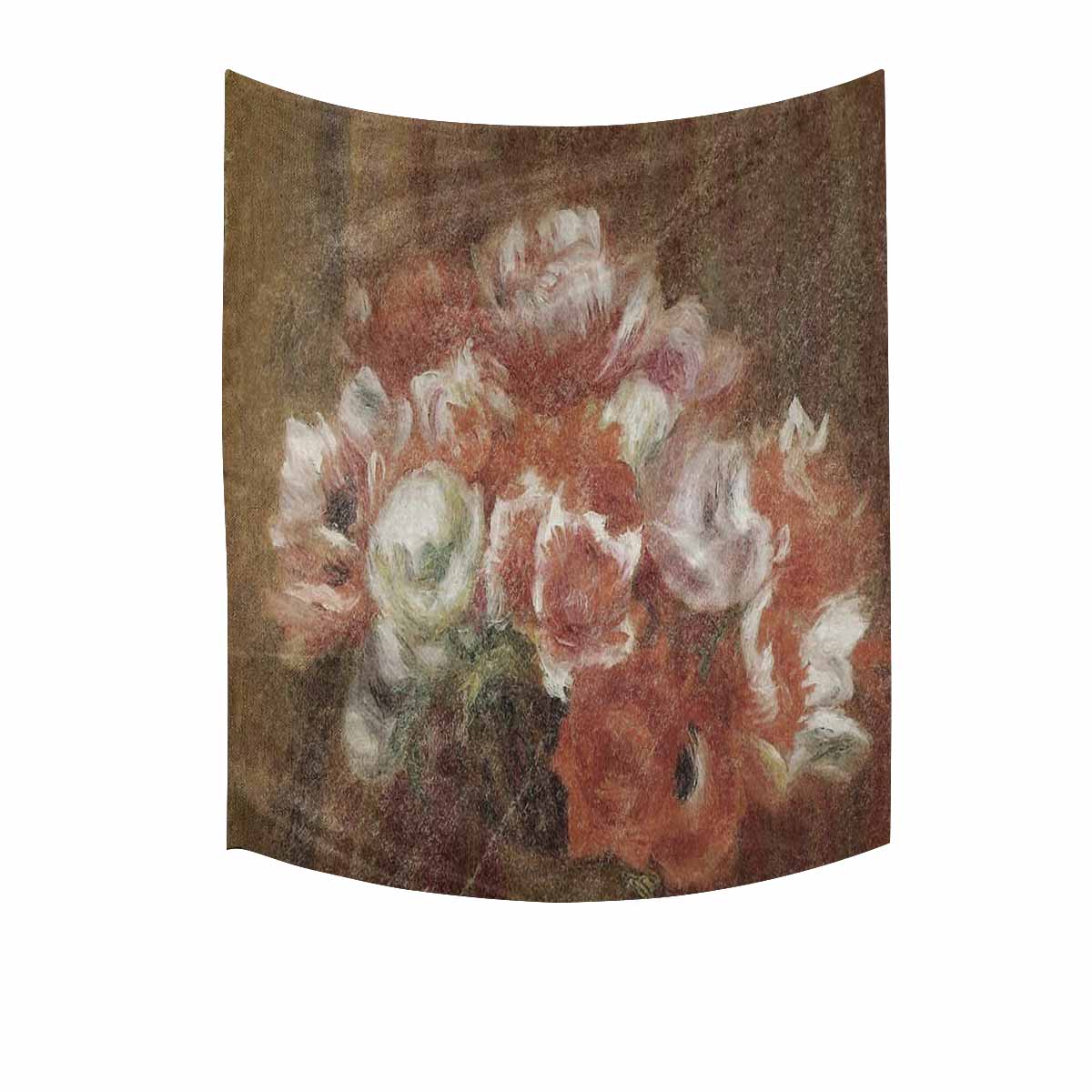 Vintage floral TAPESTRY, MEDIUM 51 in X 60 in, Design 15 C26