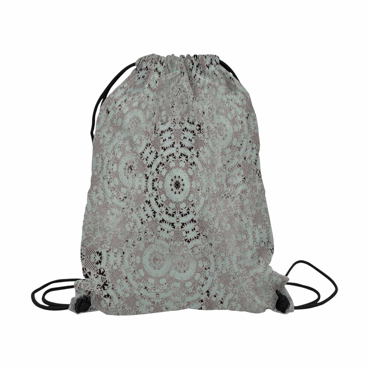 Victorian lace DRAWSTRING BAG, LARGE, design 51