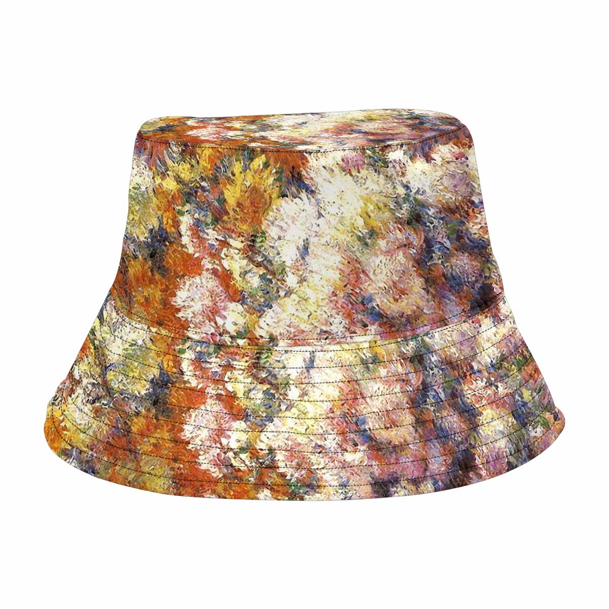 Vintage floral unisex bucket boonie Hat, outdoors hat, Design 57