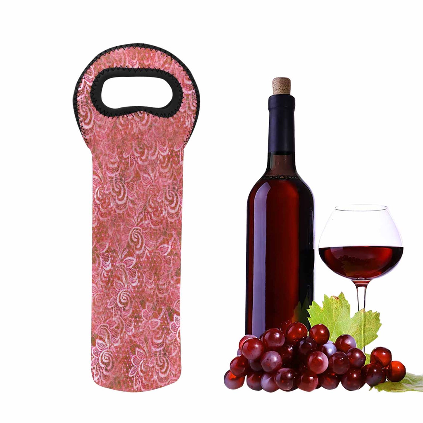 Victorian Lace 1 bottle wine bag, design 33