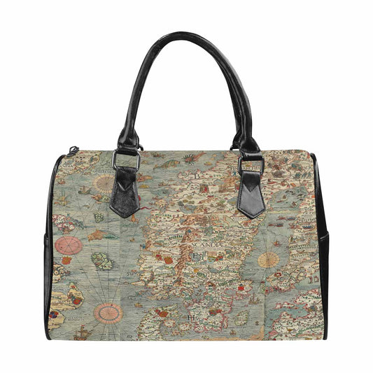 Antique Map design Boston handbag, Model 1695321, Design 15