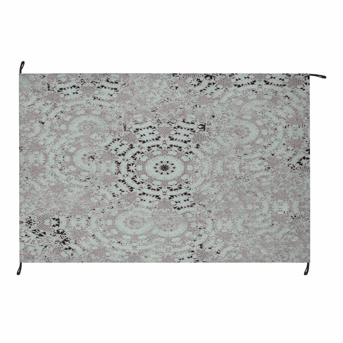 Victorian lace print waterproof picnic mat, 81 x 55in, design 51