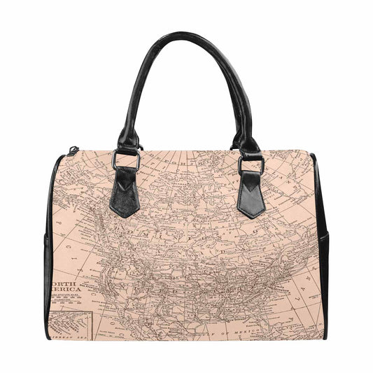 Antique Map design Boston handbag, Model 1695321, Design 53