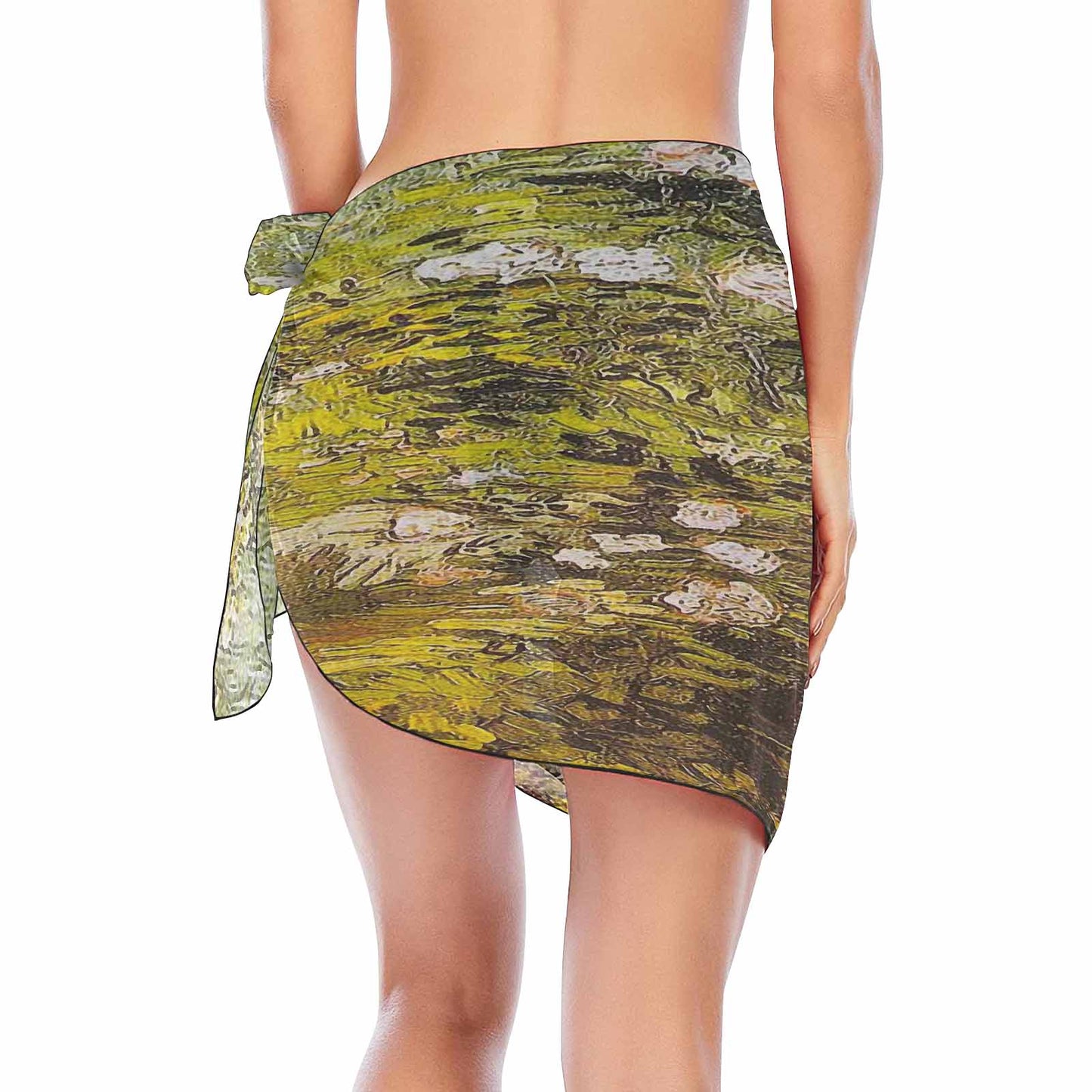 Vintage floral, beach sarong, beach coverup, swim wear, Design 05