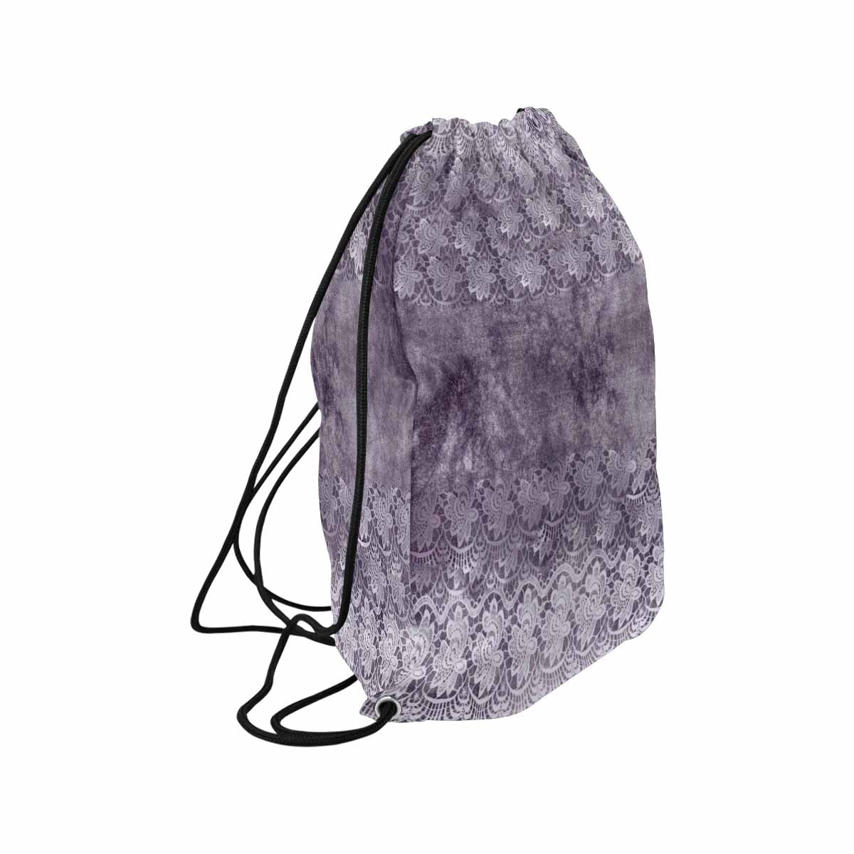 Victorian lace DRAWSTRING BAG, LARGE, design 39