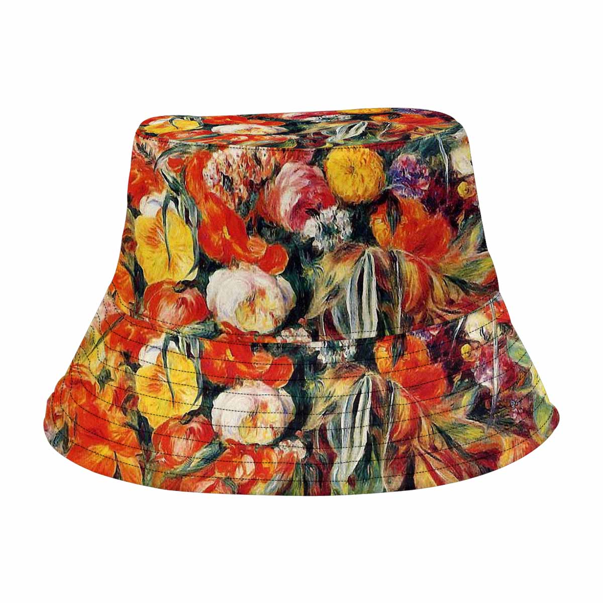 Vintage floral unisex bucket boonie Hat, outdoors hat, Design 19   Unisex Bucket Boonie Hat